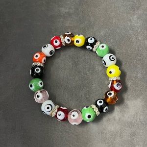 Multi color evil eye bracelet (new in box)